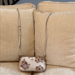 Coach Cream Floral Crossbody Bag